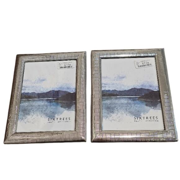Six Trees 8 Piece Silver Photo Frame Lot – New (5x7 & 4x6) - Picture 6 of 6